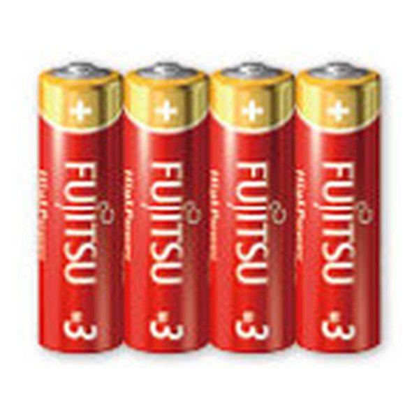 Fujitsu 富士通 フジツウ ハイパワー単3-4P アルカリ乾電池 単3形 1.5V 4個パック...