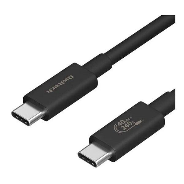 Owltech オウルテック PD240W対応 USB-CtoC USB4ケーブル 1m ブラック ...
