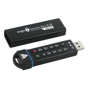 Apricorn アプリコーン Aegis Secure Key 3.0 セキュアストレージ 120GB USB3.0対応 USBメモリー ASK3-120GB ASK3-120GB(2574133)｜e-zoa