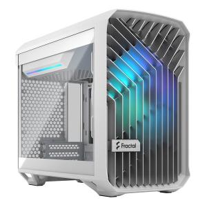 Fractal Design フラクタルデザイン ゲーミング ATX ミニタワー PCケース Torrent Nano White RGB TG Clear Tint ホワイト FD-C-TOR1N-05(2573925)｜e-zoa