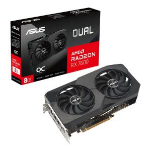 ASUS エイスース グラフィックボード ビデオカード Radeon RX7600 8GB DUAL-RX7600O-8G(2574609)｜e-zoa