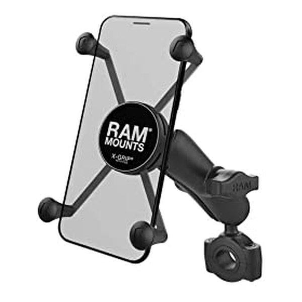 RAM MOUNTS ラムマウント XグリップM＆バーマウントベースMセット 標準アーム RAM-B...