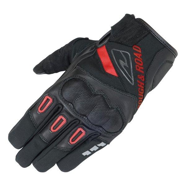 ROUGH&amp;ROAD ラフアンドロード ウインドガードプロテクショングローブ レッド-M RR865...