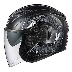 美品OGKカブト、マットブラック、ジェットヘル、アサギ