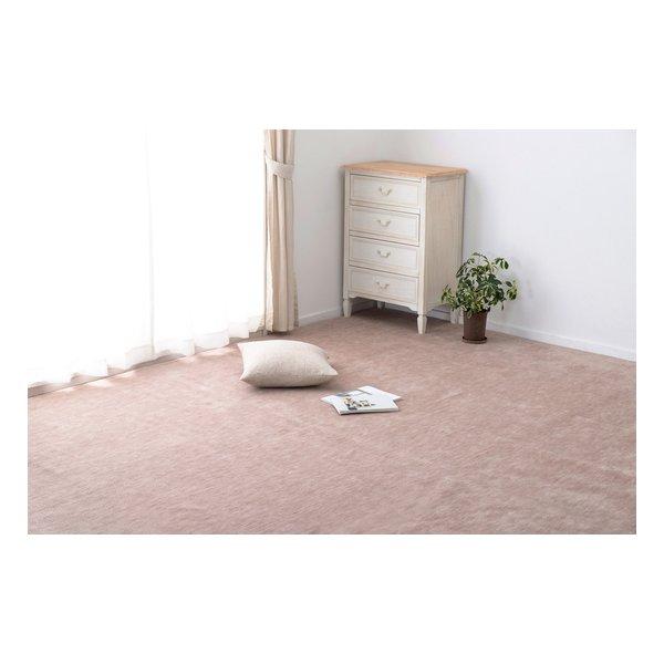 萩原 ハギハラ ペットに優しい平織カーペット ラウム カット可 本間4.5帖 約286×286cm ...