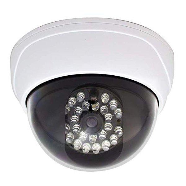 キャロットシステムズ ドーム型ダミーカメラ 直径128mm×高さ88mm 単3形乾電池×2本 別売 ...