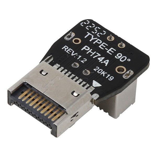 AINEX アイネックス フロントUSB Type-Cヘッダー変換アダプタ L型標準 USB-027...