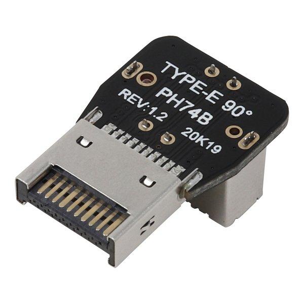 AINEX アイネックス フロントUSB Type-Cヘッダー変換アダプタ L型リバース USB-0...