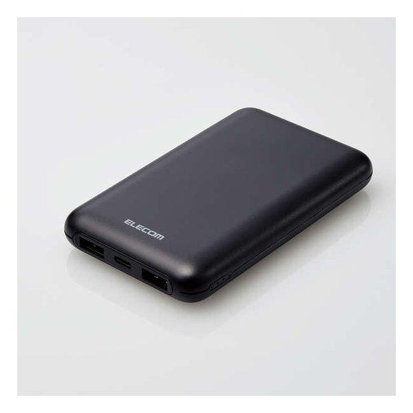 ELECOM エレコム 薄型コンパクトモバイルバッテリー 10000mAh 20W Cx1 Ax2 ...