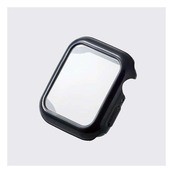 ELECOM エレコム Apple Watch 40mm用 フルカバーケース ハイブリッド ブラック...