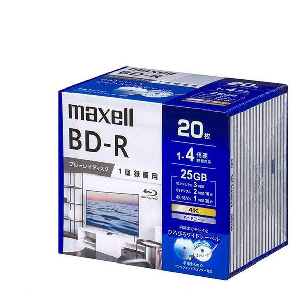 maxell マクセル 録画用 ブルーレイディスク BD-R ひろびろワイドレーベル 1〜4倍速対応...