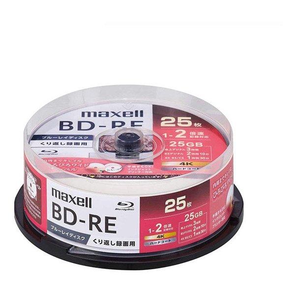 maxell マクセル 録画用ブルーレイディスク BD-RE ひろびろワイドレーベル 1〜2倍速記録...