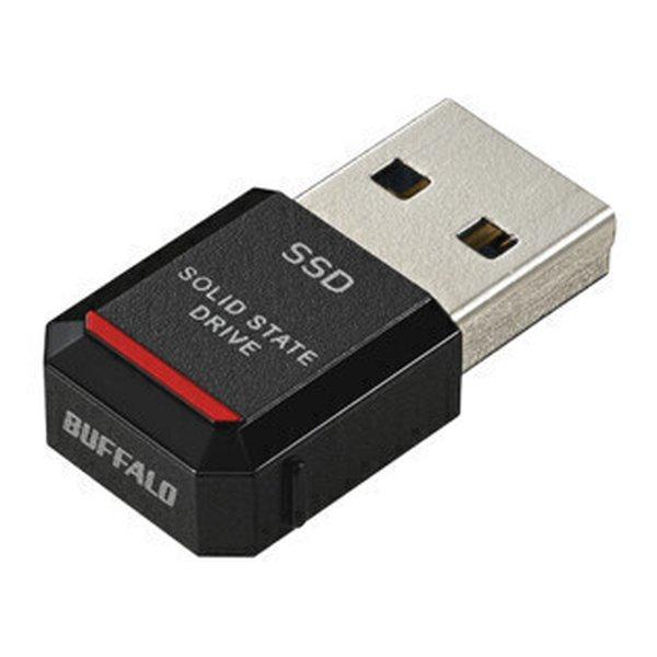 BUFFALO バッファロー 外付けSSD ポータブル USB3.2 Gen2TV録画対応500GB...
