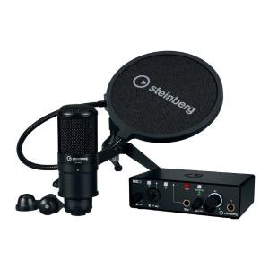 steinberg スタインバーグ IXO Podcast Pack IXO12ブラック ST-M01コンデンサーマイクロフォン IXO12BPSPACK(2587224)｜e-zoa