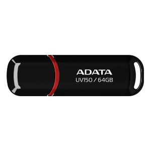 ADATA エイデータ USB3.0 フラッシュメモリ AUV150シリーズ 64GB AUV150-64G-RBK(2480181)｜e-zoa