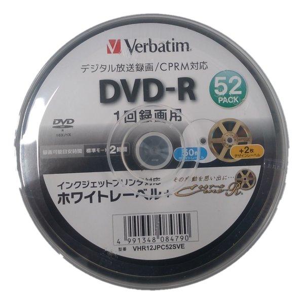 Verbatim バーベイタム 録画用DVD-R 約120分 52枚 16倍速 CPRM VHR12...