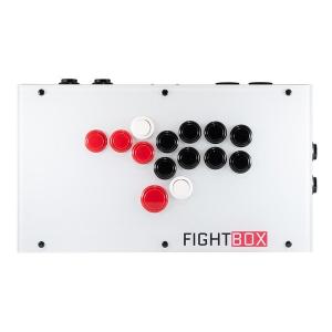 FightBox（ファイトボックス） FightBox F8 R3L3 オールボタン レバーレス アケコン ホワイト F8-R3L3-W(2590288)｜e-zoa