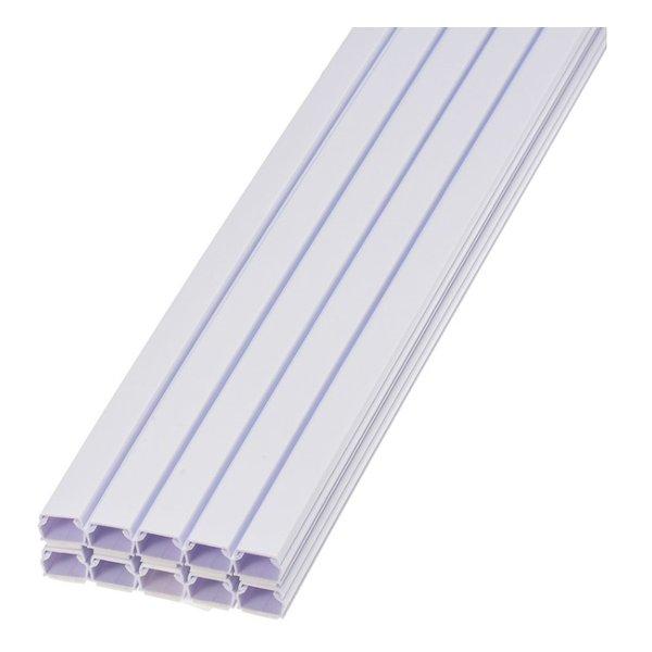 OHM オーム電機 テープ付ABSモール 1号 1M ホワイト 10本入り DZ-AMT11-W 1...