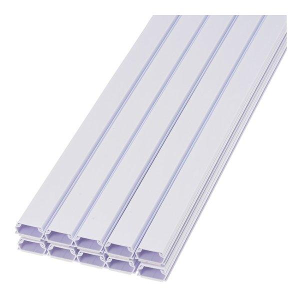 OHM オーム電機 テープ付ABSモール 2号 1M ホワイト 10本入り DZ-AMT21-W 1...