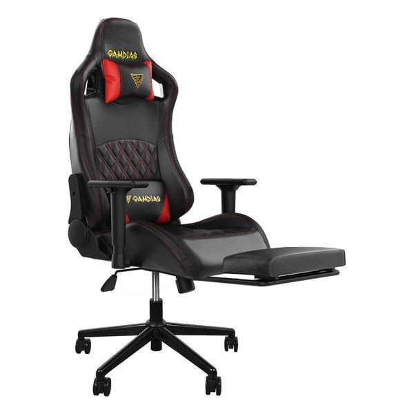 GAMDIAS ガンディアス アフロディーテ EF1 レーシングチェア ゲームスタイル ブラック/レ...