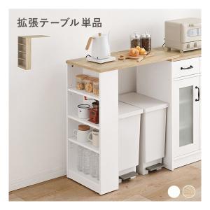 萩原 ハギハラ カウンター専用オプションテーブル キャスター付 幅73.5×奥行40×高さ84cm ホワイト RT-1639WS(2609289)｜e-zoa