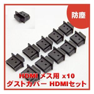 エスエスエーサービス 防塵カバー HDMIセット HDMI端子メス用 10個入り SSC-01HS(2610863)｜e-zoa