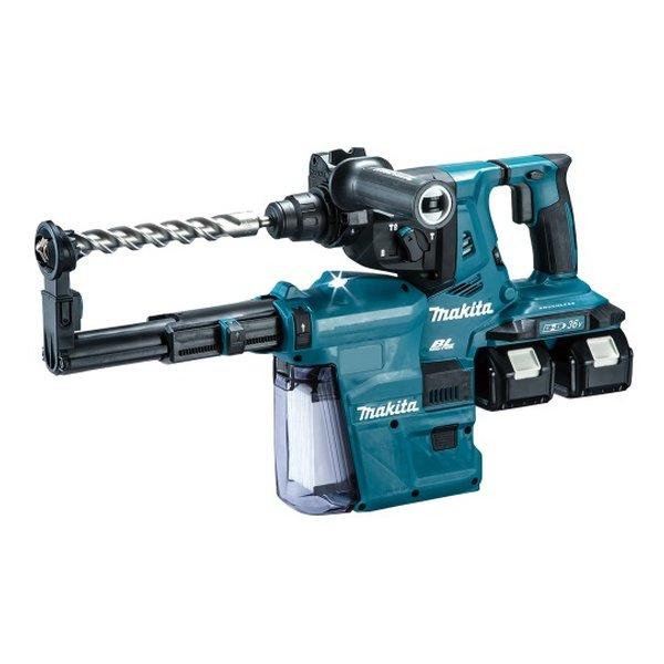 makita マキタ 充電式ハンマドリル 集じん バッテリBL1860BＸ2本 充電器DC18RD ...