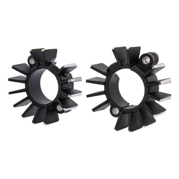 MOTONE CUSTOMS（モートーンカスタムズ） エキゾーストクランプ フィン ブラック/ポリッ...