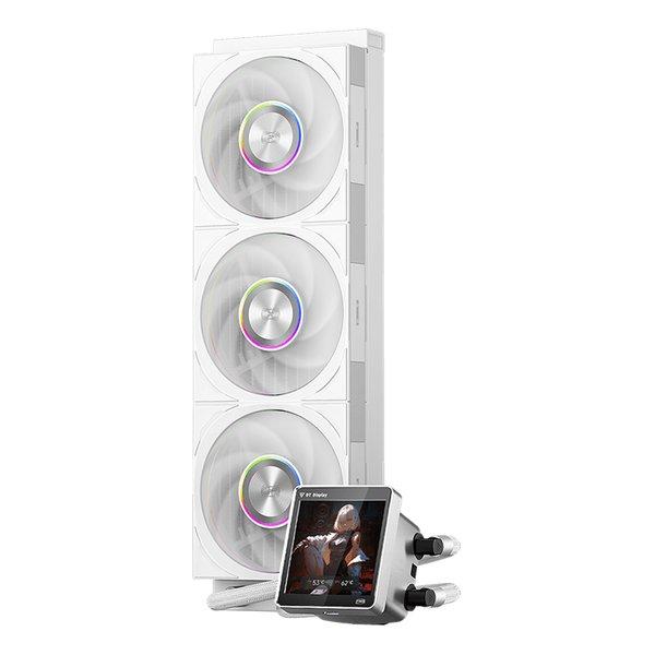 CPS（シーピーエス） 高性能水冷クーラー IPSディスプレイ搭載/ホワイト DT360-ARGB-...