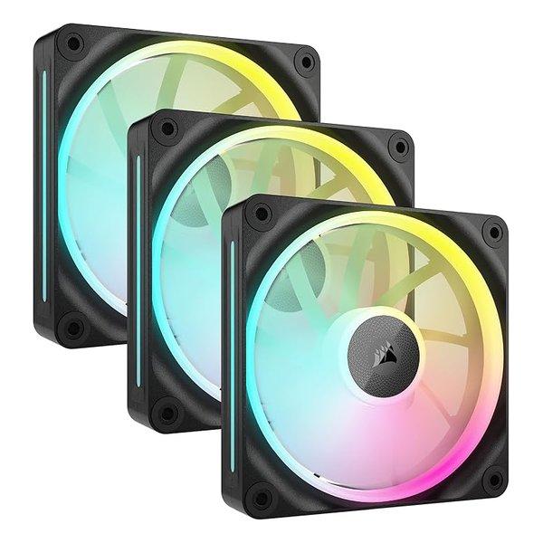 CORSAIR コルセア システムハブ＋120mm PCケースファン 3個パック LX120 RGB...