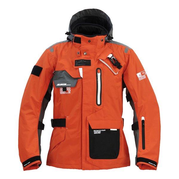 ROUGH&amp;ROAD ラフアンドロード ウォーターシールドコマンドジャケット オレンジ/グレー-L ...