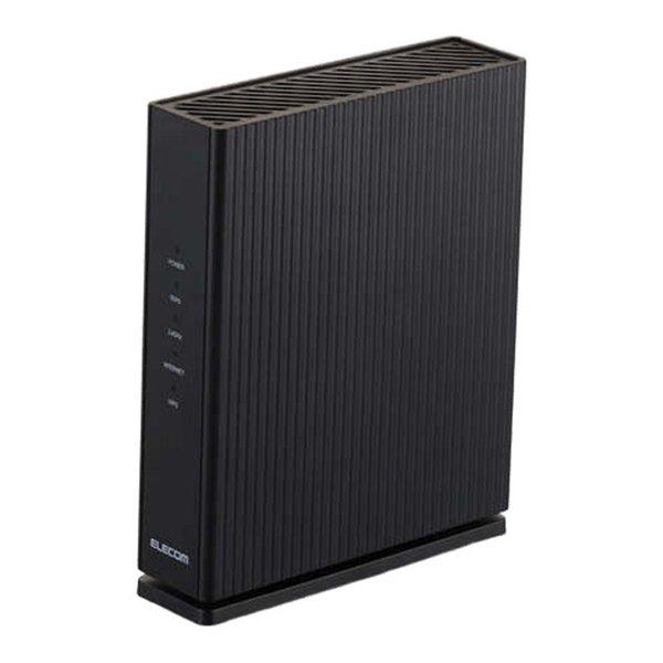 ELECOM エレコム 無線LANルーター親機 Wi-Fi6 IPv6 IPoE 対応 ブラック W...