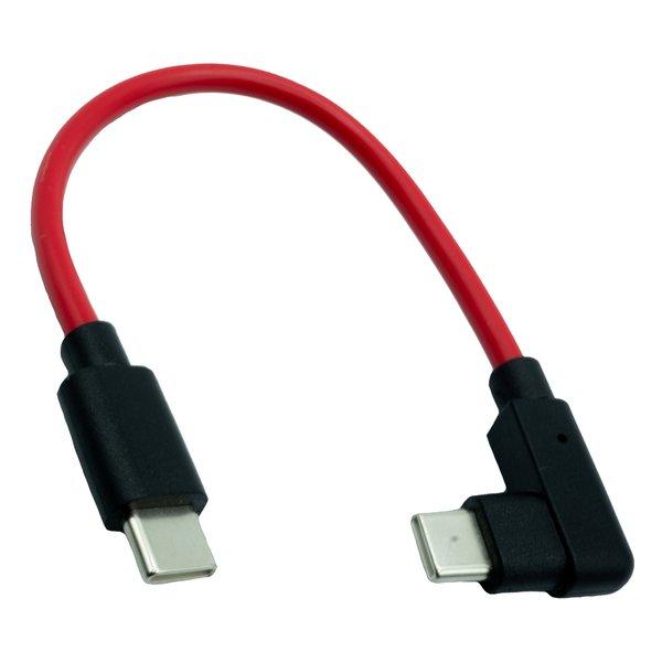 エスエスエーサービス Type-Cオス-オスL型 10cm PD100W対応 SU2-TCCL10R...