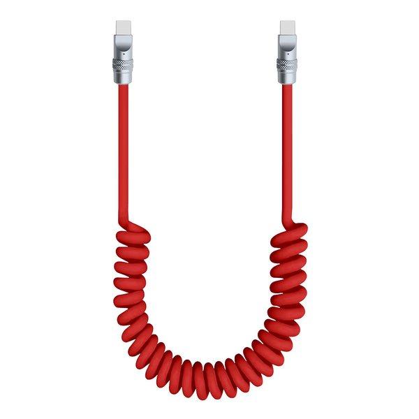 JTT ジェイティーティー） PD100W シリコンコイルケーブル 1.5m レッド JT-COIL...