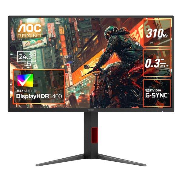 AOC エーオーシー 24.5インチゲーミングモニター 310Hz Fast IPS 25G4S/1...