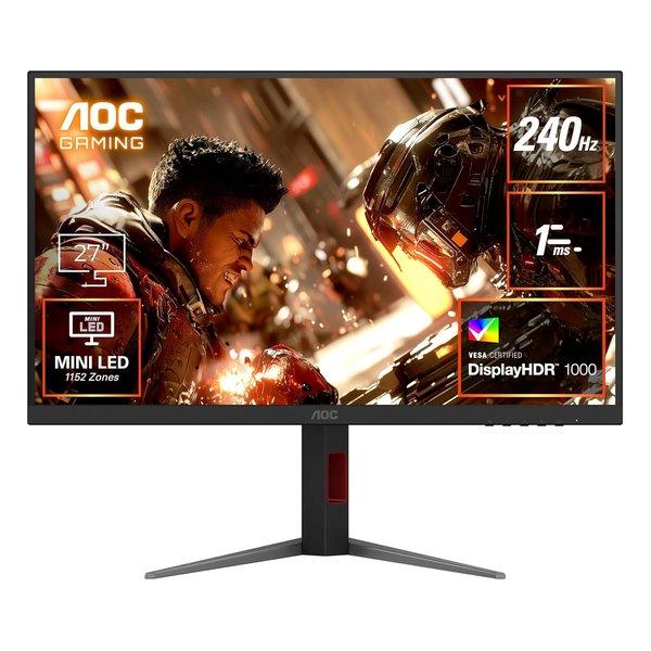 AOC エーオーシー 27インチMini-LEDゲーミングモニター 240Hz Fast VA Q2...