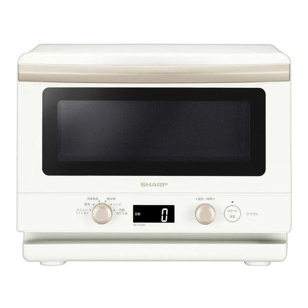 SHARP シャープ 単機能レンジ ワイドフラットタイプ/縦開き/18L/ホワイト RE-TD186...