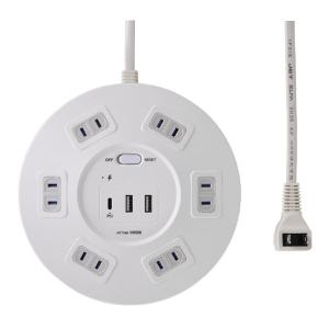 ELPA USB集中スイッチタップ 6口