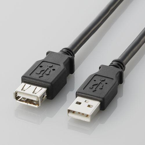 ELECOM エレコム USB2.0延長ケーブルBK 3m U2CE30BK(2212014)
