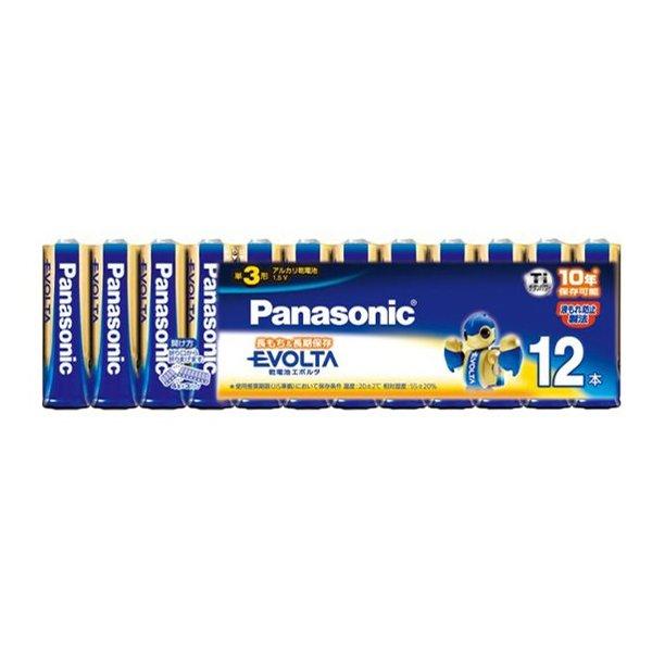 Panasonic パナソニックESネットワークス エボルタ アルカリ乾電池 単3形 12本パック ...