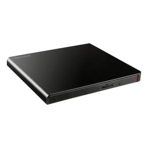 BUFFALO バッファロー USB2.0対応 ポータブルDVDドライブ 再生/書込ソフト添付 ブラック DVSM-PLS8U2-BKB(2555942)｜e-zoaplus