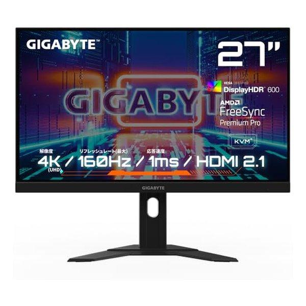 GIGABYTE ギガバイト ゲーミングモニター 27型 4K 3840×2160 IPSパネル ノ...