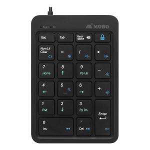 MOBO モボ MOBO TenkeyPad2 Wired BK モボ テンキーパッド ツー ワイヤード ブラック AM-NPW22-BK(2588741)｜e-zoaplus