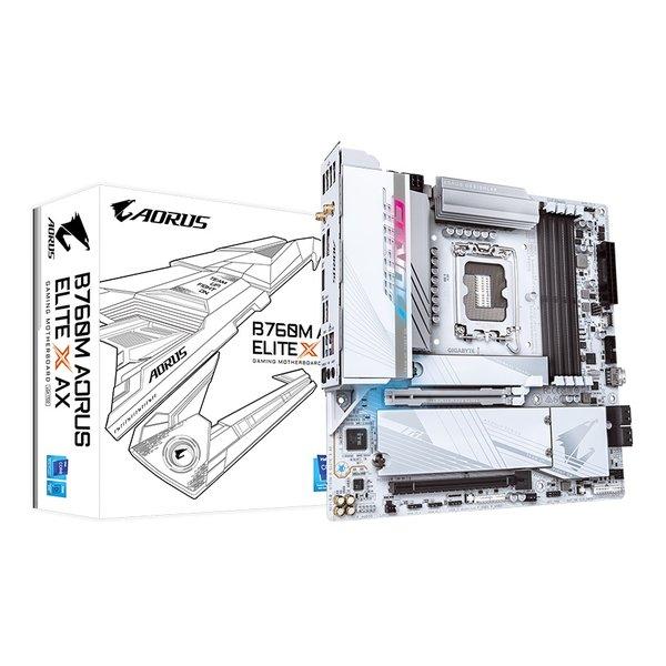 GIGABYTE ギガバイト B760M AORUS ELITE X AX マザーボード LGA17...