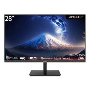 JAPANNEXT ジャパンネクスト 液晶モニター 28型 IPSパネル 4K 3840Ｘ2160 HDR対応 ブラック JN-IPS2802UHDR(2579415)｜e-zoaplus