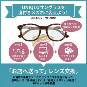 【透明レンズ】着せ替えレンズ ユニクロサングラ...の詳細画像1