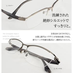 大きいメガネ ビッグサイズ レンズ込み ハーフ...の詳細画像3