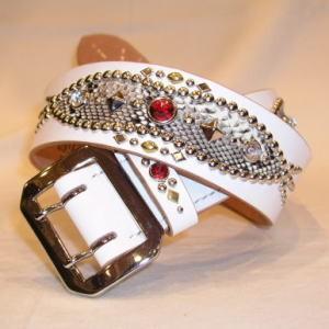 RAMIDUS スタッズ付きレザー ベルト RAMIDUS スタッズ付きレザー