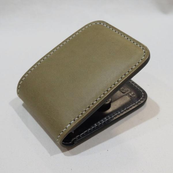 CS-2ND-OLVxBK-25周年記念2ND別注CSハーフウォレット-CS2ND-黒羽（CROW：...