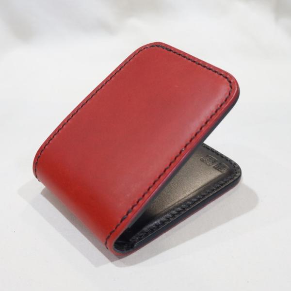 CS-C-2ND-RDxBK-2ND別注CSタイプカードケース-CSC2ND-2ND別注黒羽（CRO...